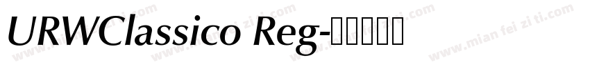 URWClassico Reg字体转换